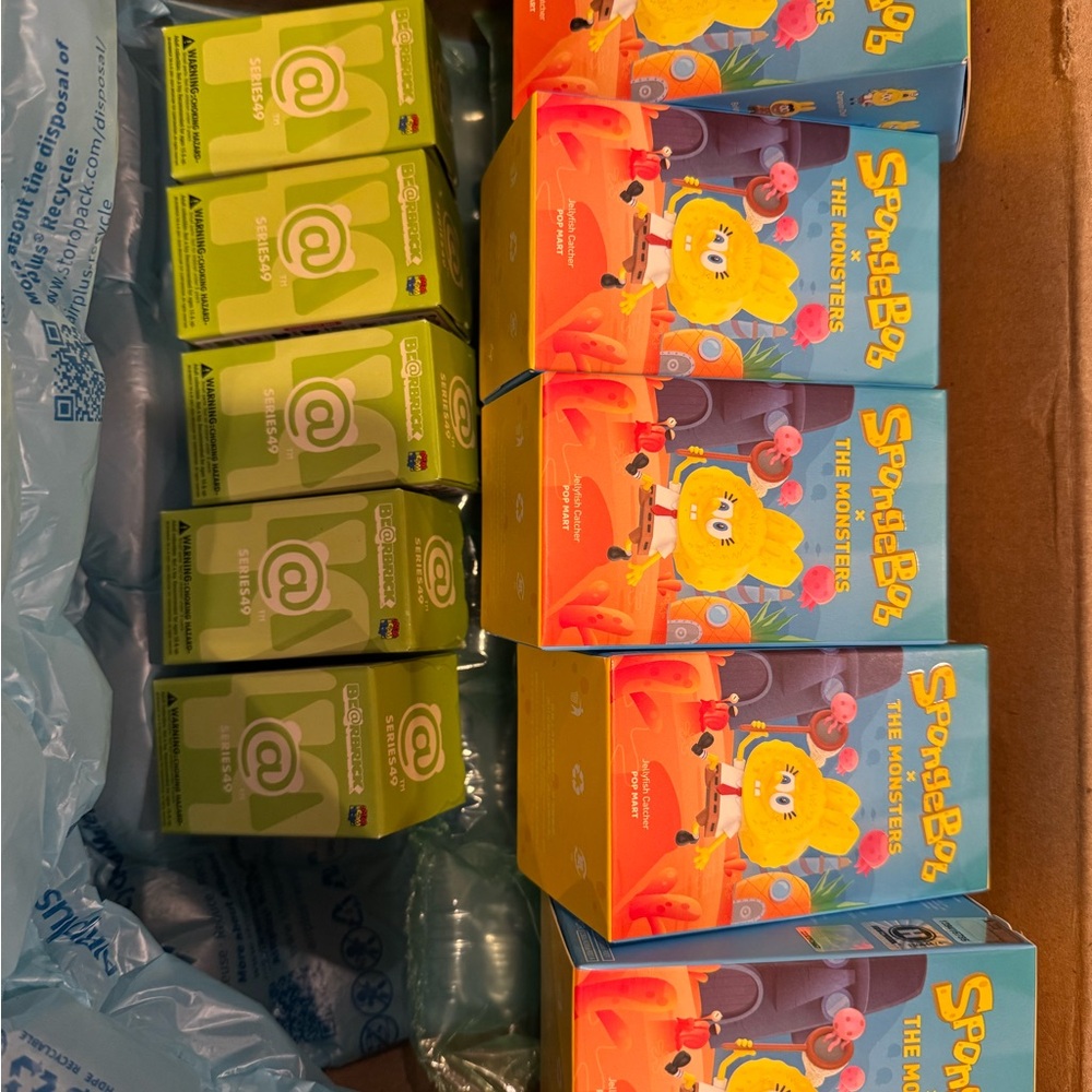 Blind Boxes! POP MART  SpongeBob x The Monsters & BEAR BRICK SERIES 49